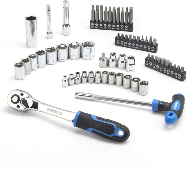 NSOUR 168-Piece Socket Wrench Auto Repair Tool Combination Package Mixed Tool Set Hand Tool Kit with Plastic - Image 3