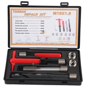 Thread Repair Kit Stainless Steel Twisted Drill Wrench Tap Insertion tool M16x1.5 Tap Threaded Insert Wrench Twisted Drill